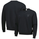 Milwaukee Bucks Authentic Standard Issue Travel Dri-FIT Sweatshirt Black - Nike