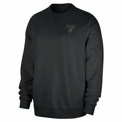 New York Knicks Authentic Standard Issue Travel Dri-FIT Sweatshirt Black - Nike