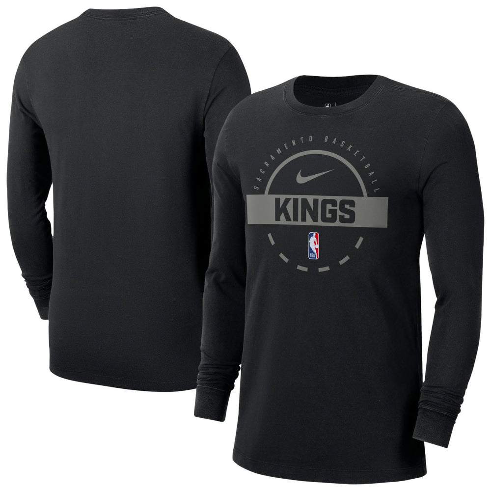 Sacramento Kings Authentic Long Sleeve Practice T-Shirt Black - Nike