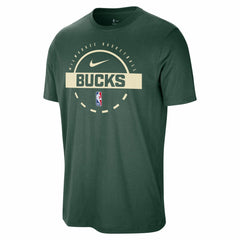 Milwaukee Bucks Authentic Practice T-Shirt Hunter Green - Nike