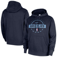 Memphis Grizzlies 2025/26 Authentic Practice Club Pullover Hoodie Navy - Nike