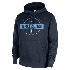Memphis Grizzlies 2025/26 Authentic Practice Club Pullover Hoodie Navy - Nike