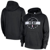Miami Heat 2025/26 Authentic Practice Club Pullover Hoodie Black - Nike