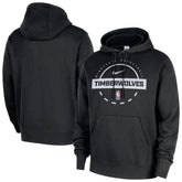Minnesota Timberwolves 2025/26 Authentic Practice Club Pullover Hoodie Black - Nike