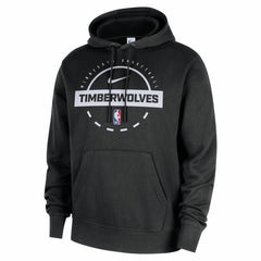 Minnesota Timberwolves 2025/26 Authentic Practice Club Pullover Hoodie Black - Nike