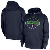 Minnesota Timberwolves 2025/26 Authentic Practice Club Pullover Hoodie Navy - Nike