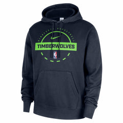 Minnesota Timberwolves 2025/26 Authentic Practice Club Pullover Hoodie Navy - Nike