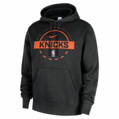 New York Knicks 2025/26 Authentic Practice Club Pullover Hoodie Black - Nike