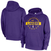 Los Angeles Lakers 2025/26 Authentic Practice Club Pullover Hoodie Purple - Nike