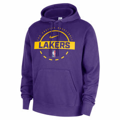 Los Angeles Lakers 2025/26 Authentic Practice Club Pullover Hoodie Purple - Nike