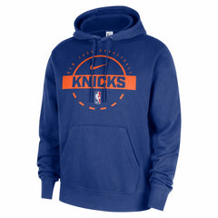 New York Knicks 2025/26 Authentic Practice Club Pullover Hoodie Blue - Nike outlet
