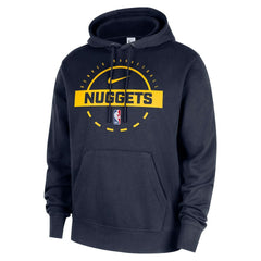 Denver Nuggets 2025/26 Authentic Practice Club Pullover Hoodie Navy - Nike