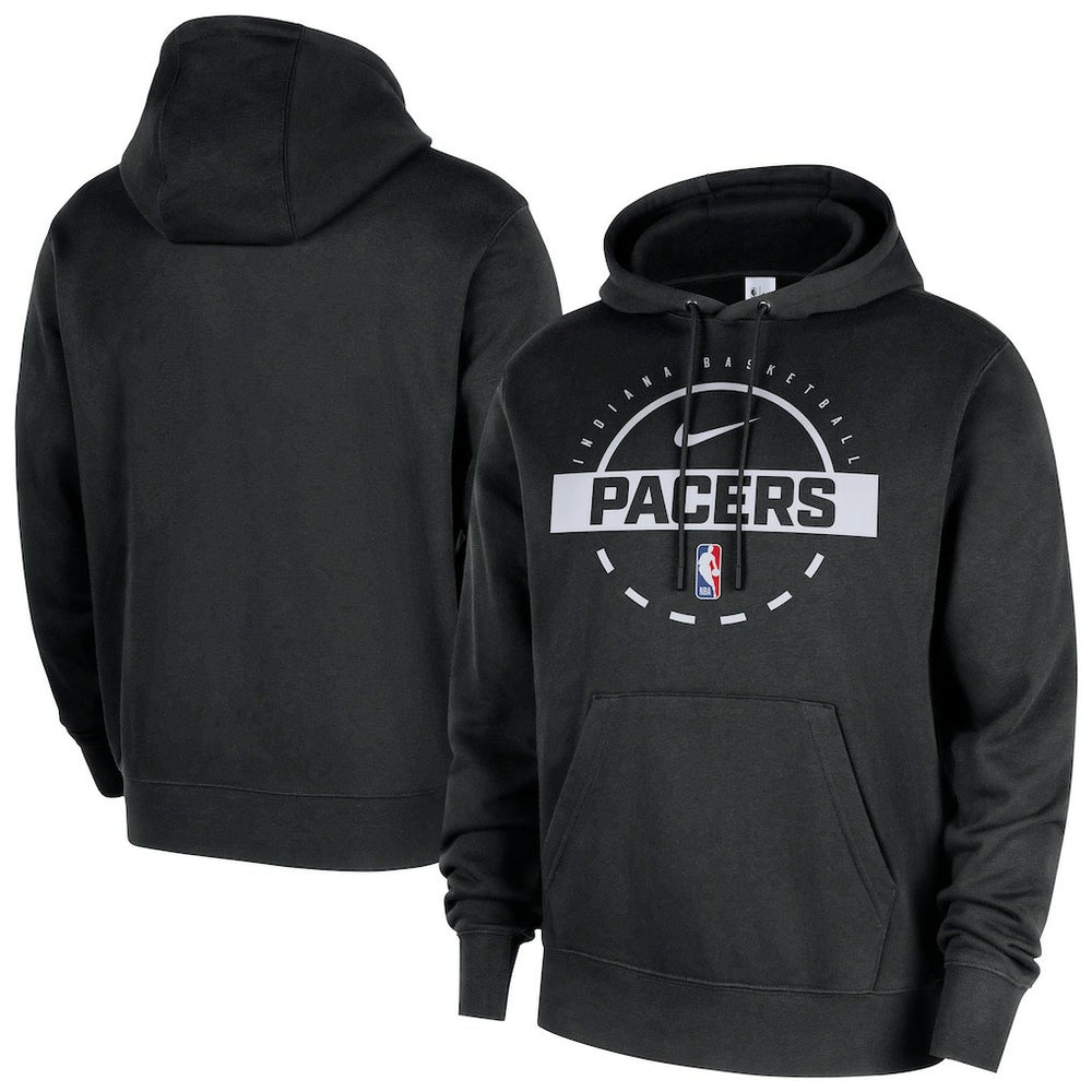 Indiana Pacers 2025/26 Authentic Practice Club Pullover Hoodie Black - Nike outlet