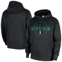 Boston Celtics 2025/26 Authentic Practice Club Pullover Hoodie Black - Nike