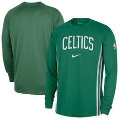 Boston Celtics 2025/26 Authentic Pre-Game Legend Dri-FIT Long Sleeve Shooting Shirt Kelly Green - Nike