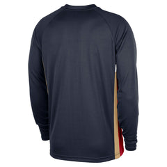 New Orleans Pelicans 2025/26 Authentic Pre-Game Legend Dri-FIT Long Sleeve Shooting Shirt Navy - Nike