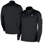 Minnesota Timberwolves 2025/26 Authentic Coaches Quarter-Zip Dri-Fit Top Black - Nike