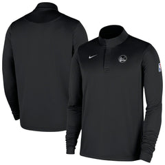Golden State Warriors 2025/26 Authentic Coaches Quarter-Zip Dri-Fit Top Black - Nike