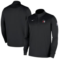 Philadelphia 76ers 2025/26 Authentic Coaches Quarter-Zip Dri-Fit Top Black - Nike