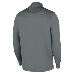 Brooklyn Nets 2025/26 Authentic Coaches Quarter-Zip Dri-Fit Top Gray - Nike