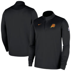 Phoenix Suns 2025/26 Authentic Coaches Quarter-Zip Dri-Fit Top Black - Nike