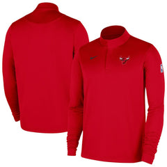 Chicago Bulls 2025/26 Authentic Coaches Quarter-Zip Dri-Fit Top Red - Nike outlet