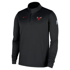 Chicago Bulls 2025/26 Authentic Coaches Quarter-Zip Dri-Fit Top Black - Nike