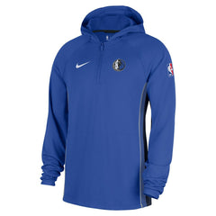 Dallas Mavericks Authentic On Court Zone Quarter-Zip Dri-FIT Hoodie Jacket Royal - Nike