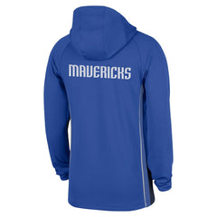 Dallas Mavericks Authentic On Court Zone Quarter-Zip Dri-FIT Hoodie Jacket Royal - Nike