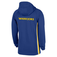 Golden State Warriors Authentic On Court Zone Quarter-Zip Dri-FIT Hoodie Jacket Blue - Nike