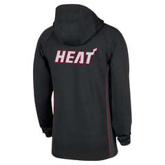 Miami Heat Authentic On Court Zone Quarter-Zip Dri-FIT Hoodie Jacket Black - Nike