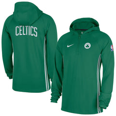 Boston Celtics Authentic On Court Zone Quarter-Zip Dri-FIT Hoodie Jacket Kelly Green - Nike