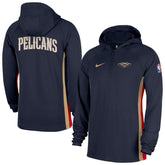 New Orleans Pelicans Authentic On Court Zone Quarter-Zip Dri-FIT Hoodie Jacket Navy - Nike outlet