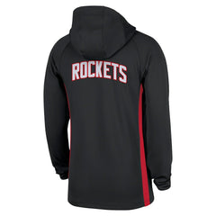 Houston Rockets Authentic On Court Zone Quarter-Zip Dri-FIT Hoodie Jacket Black - Nike