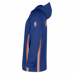 New York Knicks Authentic On Court Zone Quarter-Zip Dri-FIT Hoodie Jacket Blue - Nike