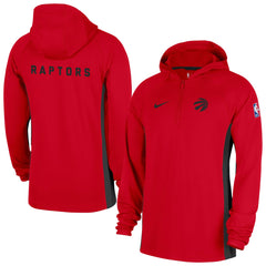 Toronto Raptors Authentic On Court Zone Quarter-Zip Dri-FIT Hoodie Jacket Red - Nike outlet