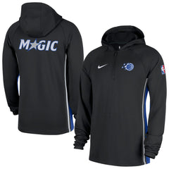 Orlando Magic Authentic On Court Zone Quarter-Zip Dri-FIT Hoodie Jacket Black - Nike