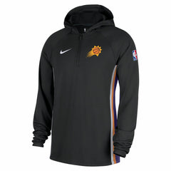 Phoenix Suns Authentic On Court Zone Quarter-Zip Dri-FIT Hoodie Jacket Black - Nike