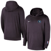 Minnesota Timberwolves Authentic Practice Yoga Restore Dri-Fit Pullover Hoodie Black - Nike