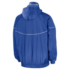 Dallas Mavericks Courtside Windrunner Woven Half-Zip Hooded Jacket Blue - Nike