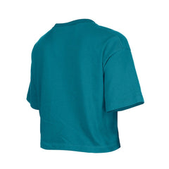 Jacksonville Jaguars New Era Girl's Flip Sequin Boxy T-Shirt - Teal T-shirts