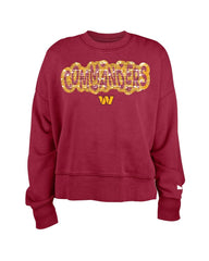 Washington Commanders New Era Girl's Flip Sequin Sweatshirt - Burgundy Sweatshirts