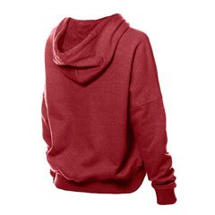 Washington Commanders New Era Women's Throwback Boxy Hoodie Sweatshirt - Burgundy Hoodies