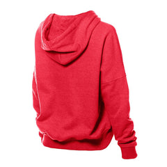 Kansas City Chiefs New Era Women's Throwback Boxy Hoodie Sweatshirt - Red Hoodies