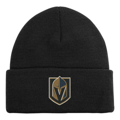 Vegas Golden Knights Outerstuff Youth 2.0 Essential Cuffed Knit Hat - Black | US 202603277