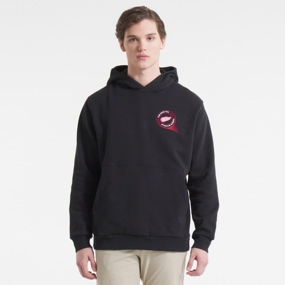 Detroit Red Wings lululemon 2025 NHL Stadium Series Steady State Pullover Hoodie - Black | US 202603289