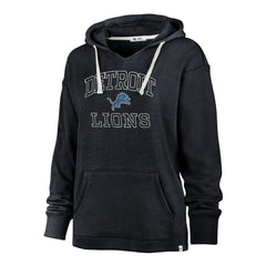 Detroit Lions '47 Women's Plus Size Clarity Kennedy Pullover Hoodie - Navy Hoodies