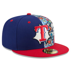 Texas Rangers New Era 2025 MLB Diamond Hero Edition 59FIFTY Fitted Hat - Royal/Red Hats
