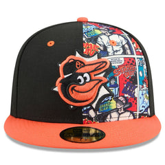 Baltimore Orioles New Era 2025 MLB Diamond Hero Edition 59FIFTY Fitted Hat - Black/Orange Hats