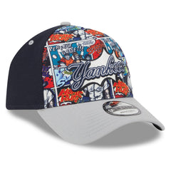 New York Yankees New Era 2025 MLB Diamond Hero Edition A-Frame 9FORTY Adjustable Hat - Navy/Gray Hats